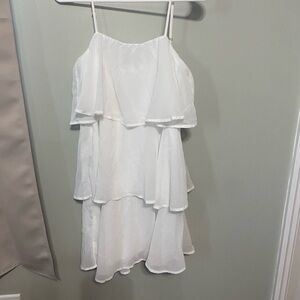 Elegant White Layered women’s Dress